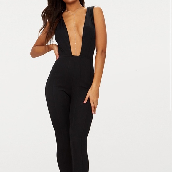 Pants - NWT PRETTY LITTLE THING BLACK JUMPSUIT